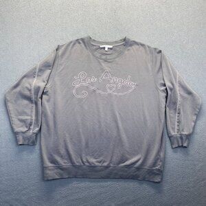 Seven7 Sweatshirt Womens Size Large, Gray Los Angeles Heart Long Sleeve‎